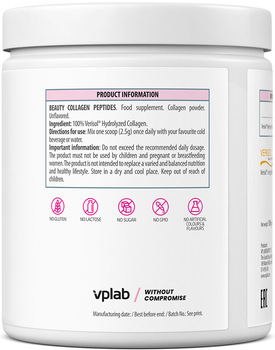 Дієтична добавка VPLab Beauty Collagen Peptides 150 г (5060255359778)