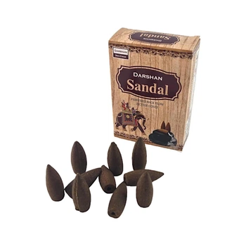 Sandal BackFlow Cones Сандал Darshan конусы с обратным потоком 35884