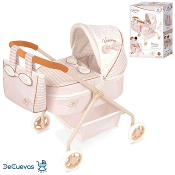Дитяча коляска для ляльок DeCuevas 86078 Verona з сумочкою та кошиком