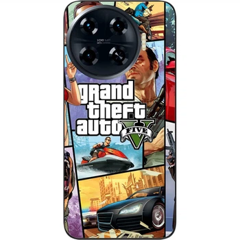 Силиконовый чехол SMTT для Tecno Spark 20 Pro Plus (KJ7) с картинкой Игра GTA