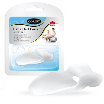 Бурсопротектор с межпальцевой перегородкой Corbby HALLUX GEL CORECTOR 1673C
