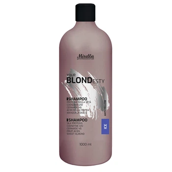 Шампунь для светлых, седых и обесцвеченных волос Mirella Professional Your Blondesty Ice Shampoo, 1000 мл