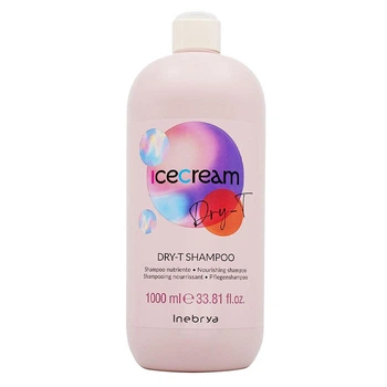Увлажняющий шампунь для сухих и поврежденных волос Inebrya Ice Cream Dry-T Shampoo, 1000 мл