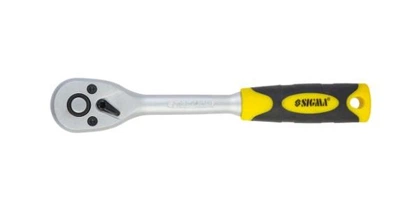 Ключ трещотка 3/8", с храповым механизмом, 200мм на 72 зуба Sigma 6050031