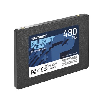 SSD Диск Patriot Burst Elite 480GB 2.5 7mm SATAIII TLC 3D (PBE480GS25SSDR) Черный