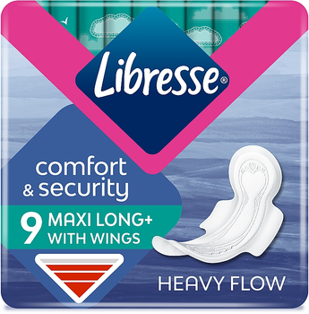 Гігієнічні прокладки, 9шт - Libresse Maxi Long Soft 9шт (791836-30390)