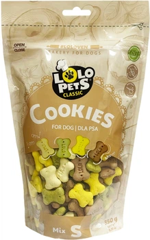 Лакомство для собак LoLo PETS бисквитное печенье косточки mix S 350 г (5904479808004)