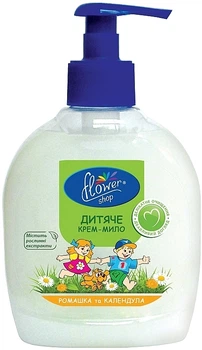 Крем-мило для дітей "З екстрактом ромашки та календули" - Flower Shop 300ml (369539-38046)