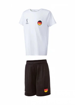 Футбольная форма (футболка и шорты) для мальчика Lidl Fifa Germany 421083 122-128 см (6-8 years) черный, белый