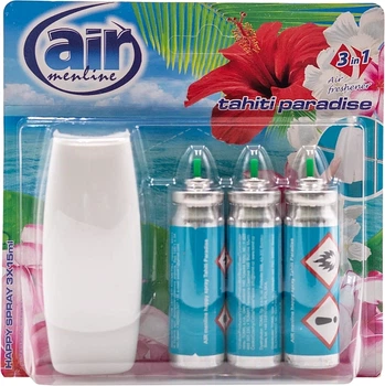 Освежитель воздуха "Рай на Таити", с аппликатором - Air Menline Tahiti Paradise With Aplicator 3x15ml (1223093-138577)