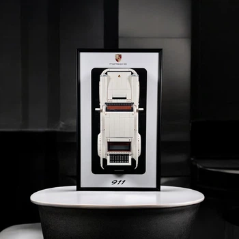 Арт Держатель Рамка на Стену 50x30 см. для Вашего Конструктора Technic Creator Expert Porsche 911 (10295) / Автомобіль Порше Карера