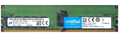 Серверная оперативная память Micron DDR4 8GB 2666MHz RDIMM 2Rx8 PC4-2666V (MTA18ASF1G72PDZ-2G6E1QI)