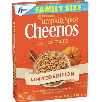 Хлопья Cheerios Pumpkin Spice Gluten Free 561 г