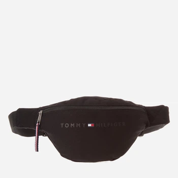 Сумка поясная (бананка) мужская тканевая Tommy Hilfiger 803456029 Черная (1159811190)