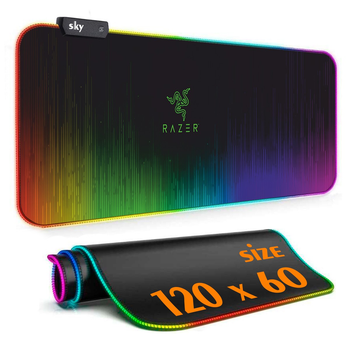 Геймерський коврик для миші SKY (GMS-WT 12060/121) RAZER / RGB підсвічування / 120x60 см