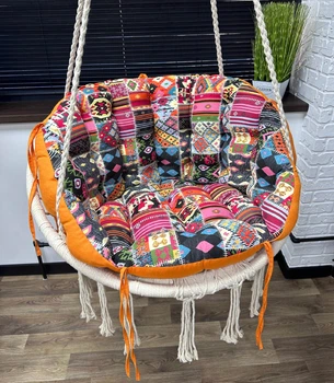 Подушка для подвесной качели Patchwork 60х40 см красная