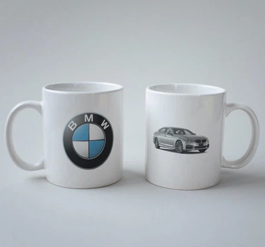 Подарочная чашка с принтом БМВ (BMW) 3 330 мл.