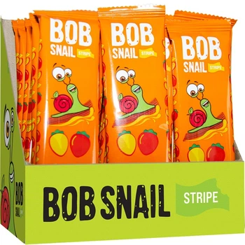 Упаковка цукерок Bob Snail натуральних з хурми 14 г х 30 шт (4820219342458)