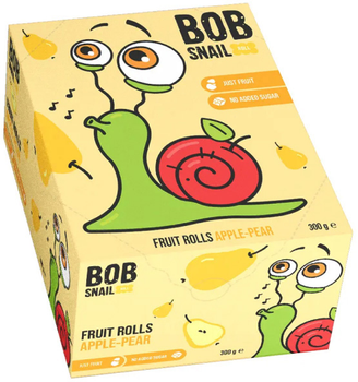 Упаковка натуральних цукерок Bob Snail Яблучно-грушеві 10 г х 30 шт (4820219344995)