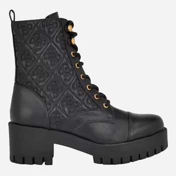 Женские демисезонные берцы высокие Guess 655859897 37 Черные (1159811084)