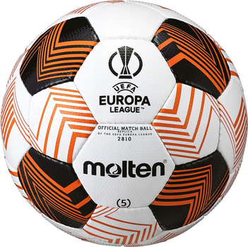 Футбольний м'яч Molten UEFA Europa League 23/24 F5U2810-34 розмір №5 Кольоровий (4570031010737)