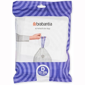 Мешки для мусора с завязывающимися ручками Brabantia PerfectFit размер D (15-20 л) 40 шт 138164