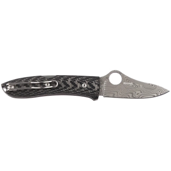 Ніж Spyderco SpyOpera Carbon Fiber Damasteel Thor (C255CFPD)