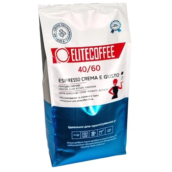 Кава ELITECOFFEE 40/60 у зернах 1 кг