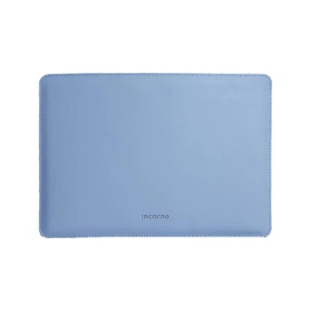 Кожаный чехол для ноутбука INCARNE Gamma Plus для MacBook Air 13" 2018-2025, классическая кожа, Светло-голубой