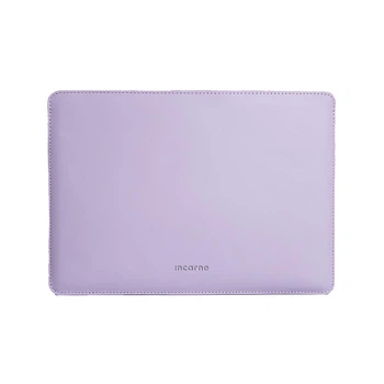 Шкіряний чохол для ноутбука INCARNE Gamma Plus для MacBook Air 13" 2018-2025, класична шкіра, Фуксія