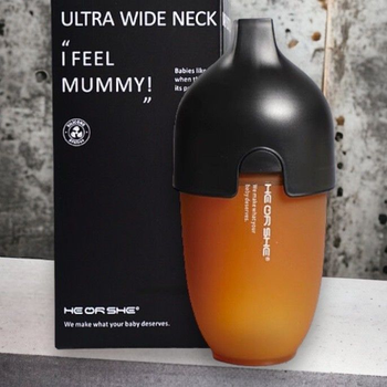 Пляшечка антиколікова HEORSHE - Black Bottle, 240 мл
