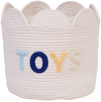 Корзина для игрушек Childhome Flower 30x30x30 см белый (CCBAFL30)