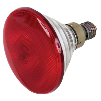 Лампа інфрачервона 175W Е27 230V на половину червона "LEMANSO" LM3010