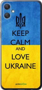 Чехол на Samsung Galaxy A05 Keep calm and love Ukraine v2 "1114u-3355-70447"