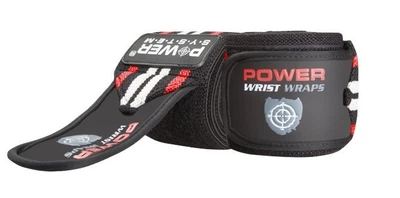 Кистевые бинты Power System PS-3500 Wrist Wraps красно-черные (PS-3500_Red-Black)