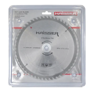 Диск пильний по алюмінію Haisser 131908 210х30 мм 54 зуб 4914925