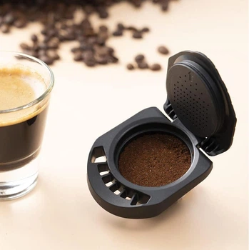 Багаторазовий адаптер капсула для кавоварки / кавомашини Krups De'Longhi Nescafe Dolce Gusto / Piccolo XS / Genio S, чорний "P" (85449539)