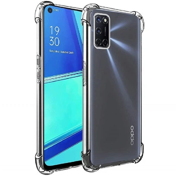 Противоударный TPU Чехол GETMAN Ease logo усиленные углы для Oppo A52 / A72 / A92 /Transparent