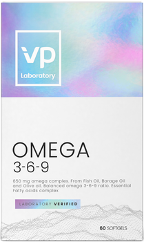 Suplement diety VP Laboratorium Omega 3-6-9 60 kapsułek (5060255351147)