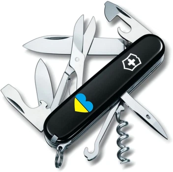 Нож Victorinox Climber Ukraine Черный (Vx13703.3_T1090u)