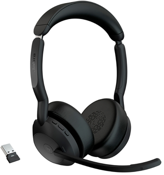 Słuchawki Jabra Evolve2 55 Link380c MS Stereo USB-A Black (25599-999-999)