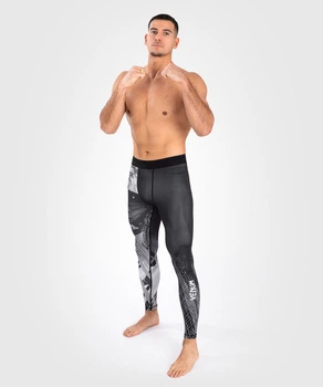 Компрессионные штаны Venum Gorilla Jungle Spats Black White (VENUM-05079-108-L)