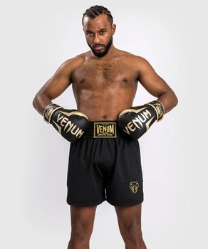 Боксерские шорты Venum Classic Boxing Shorts Black Gold (VENUM-05167-126-S)