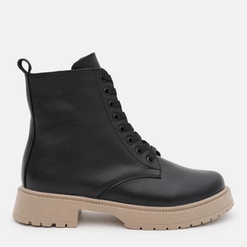 Женские демисезонные берцы кожаные высокие PARADIZE SHOES B-1050 36 23.5 см Черные (ROZ6501021645)