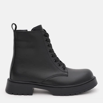 Женские демисезонные берцы кожаные высокие PARADIZE SHOES B-1051 39 25 см Черные (ROZ6501021654)
