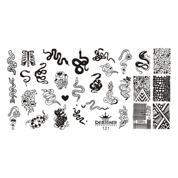 Пластина для стемпинга (змеи) 121 Designer Professional
