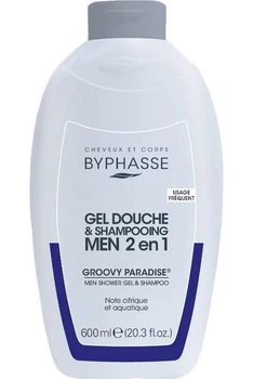 Гель-шампунь 2 в 1 для мужчин Byphasse Gel Douche-Shampooing 2 en 1 600 мл Groovy Paradise