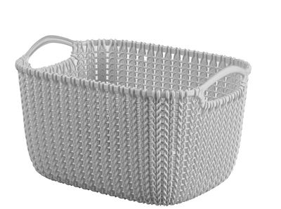 Кошик для зберігання Curver Knit 8 л (03674) Світло-сірий