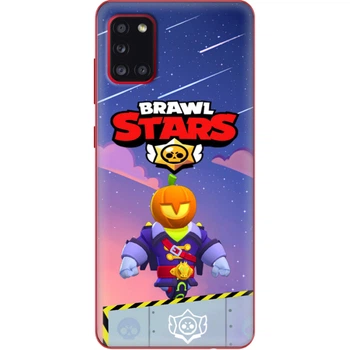 Силиконовый Чехол с Картинкой для Samsung Galaxy A31 (A315) Принт (Бравл Старс Сту, Brawl Stars Stu) (39470-ysm026)