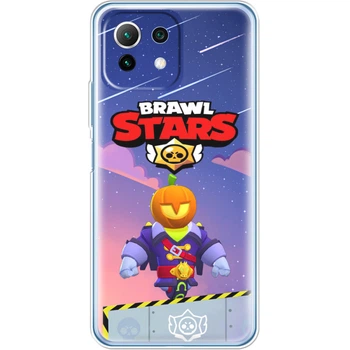 Силиконовый Чехол с Картинкой для Xiaomi 11 Lite 5G NE Принт (Бравл Старс Сту, Brawl Stars Stu) (43700-ysm026)